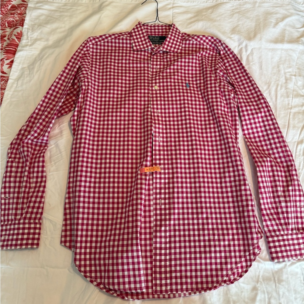 Polo Button Down Checkered